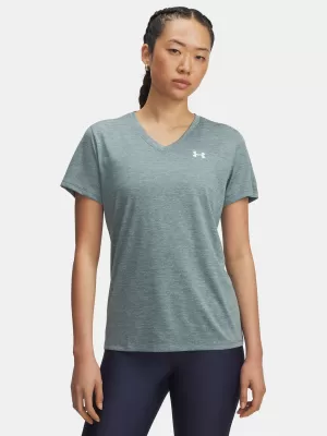 Dámské triko UNDER ARMOUR TECH SSV- TWIST 1384227-587 MODRÁ
