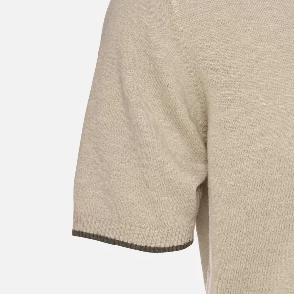  Pánské triko GEOX KNIT G012318 BÉŽOVÁ 