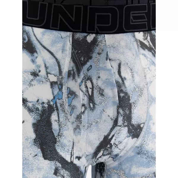  Pánské boxerky UNDER ARMOUR UA PERFORMANCE TECH - PRINT 6IN - 1PK 1383875-101 ČERNÁ 