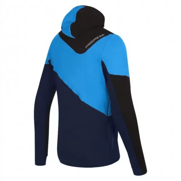  Pánská mikina PROGRESS TERRITORY HOODY MODRÁ 