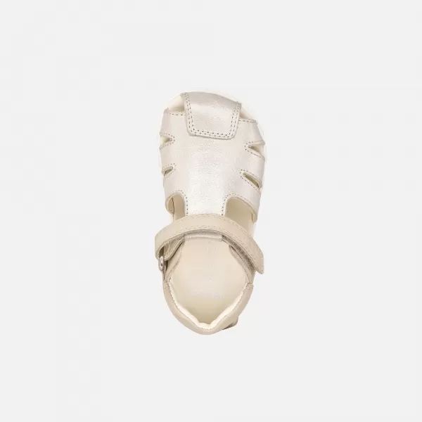  Dívčí sandály GEOX SANDAL STEPPIEUP B656QA0CR85C5000 BÉŽOVÁ 