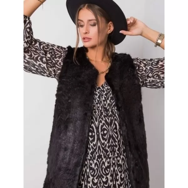  Dámská vesta WOOL FASHION ITALIA AT-KZ-4102-1.20P NOIRE 