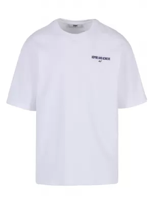 Pánské triko DEF DFTS258 BRIGHT WHITE