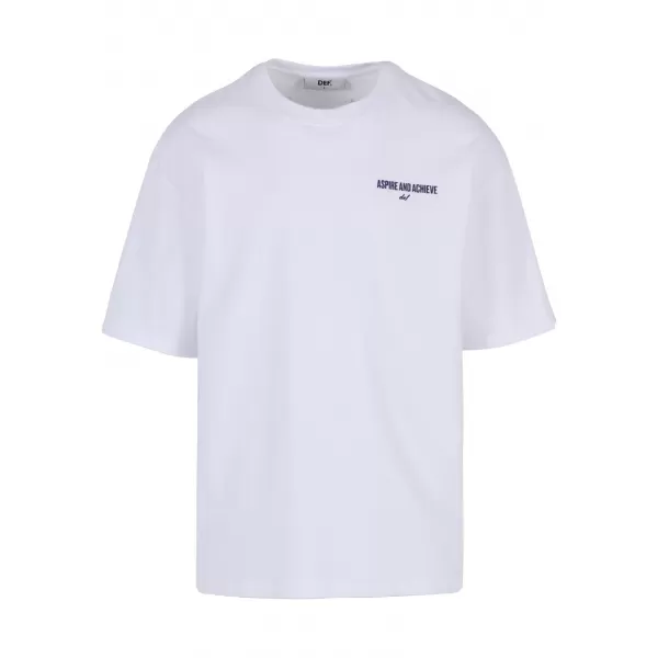  Pánské triko DEF DFTS258 BRIGHT WHITE 