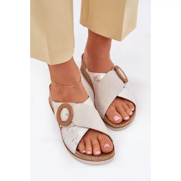  Dámské sandály INBLU RV000012 BEIGE 