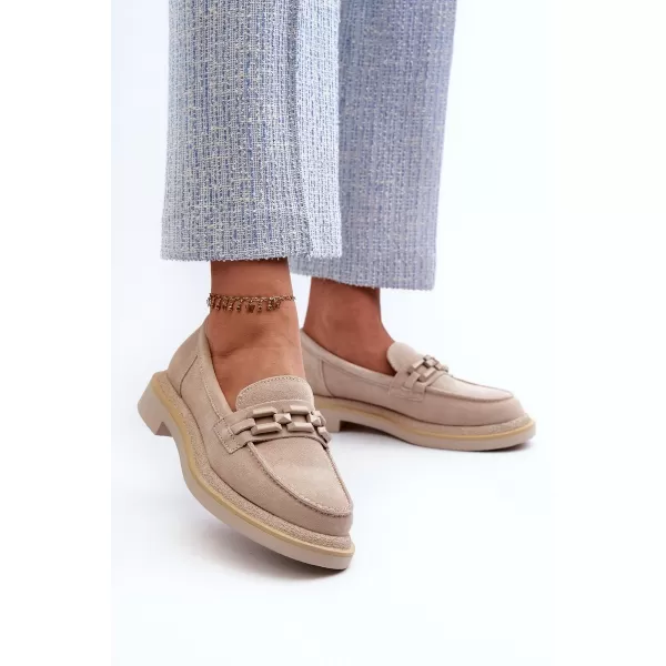  Dámské mokasíny S.BARSKI HX52-222 BEIGE 