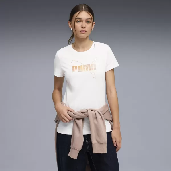  Dámské triko PUMA ESS LOGO LAB TEE 691824_02 PUMA WHITE 