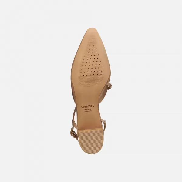  Dámské baleríny GEOX GISELDA15 G013213 SVĚTLE HNĚDÁ 
