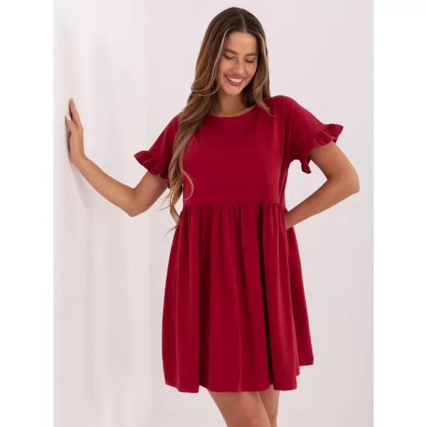  Dámské šaty RUE PARIS RV-SK-5576.04 DARK RED 