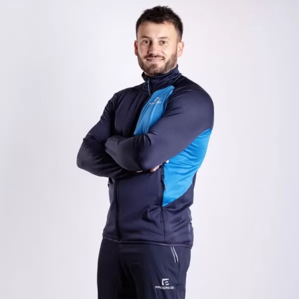  Pánská mikina PROGRESS FORBES ČERNOMODRÁ ČERNOMODRÁ 