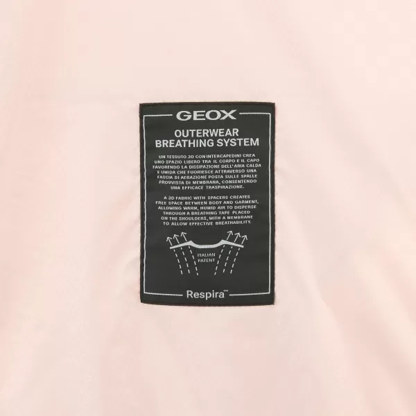  Dámská péřová bunda GEOX MYLUSE G012398 RŮŽOVÁ 