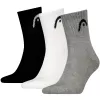 Ponožky HEAD ALL SPORTS TRAINING SHORT CREW 3P 701229016 GREY/WHITE/BLACK