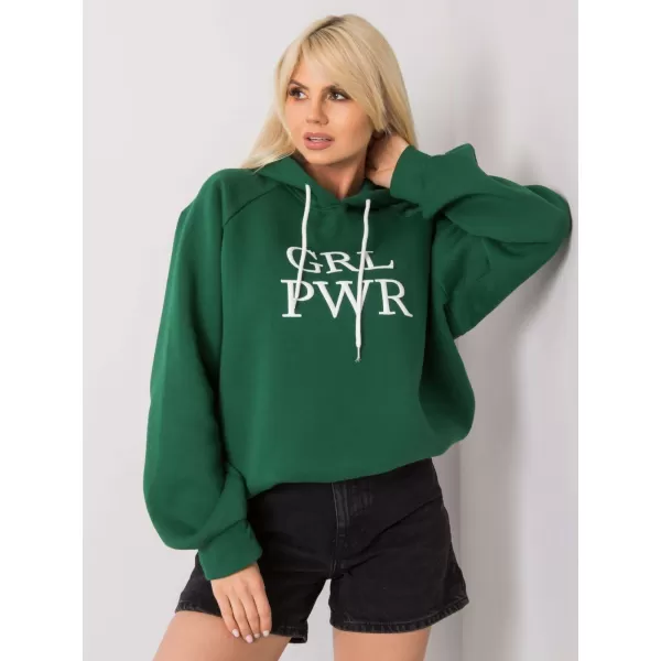  Dámská mikina EX MODA EM-BL-651/3.39X DARK GREEN 