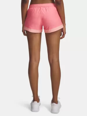 Dámské kraťasy UNDER ARMOUR TECH PLAY UP 3IN COLORBLOCK 6010875-600 RŮŽOVÁ