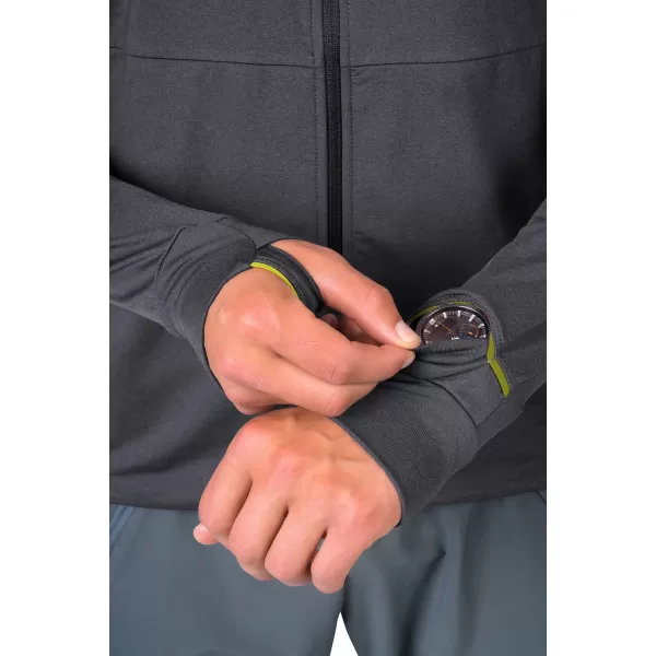  Pánská mikina HANNAH ETHAN HOODY BLACK OYSTER MEL 
