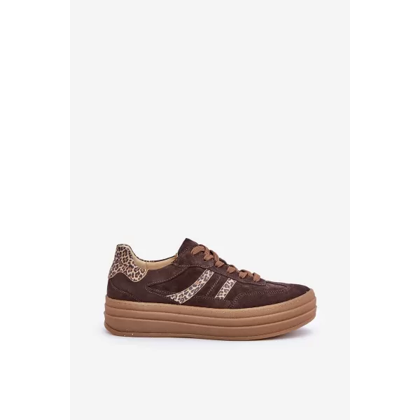  Dámské boty ZAZOO N1176 BROWN/BEIGE 