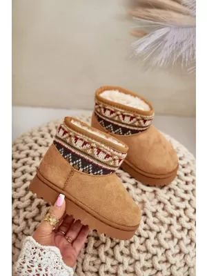 Dětské boty BOTO MIRIRAE 34582 CAMEL