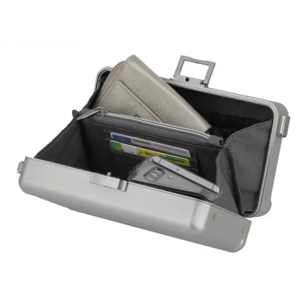  Organizér na karty Travelite Next Minicase SILVER 