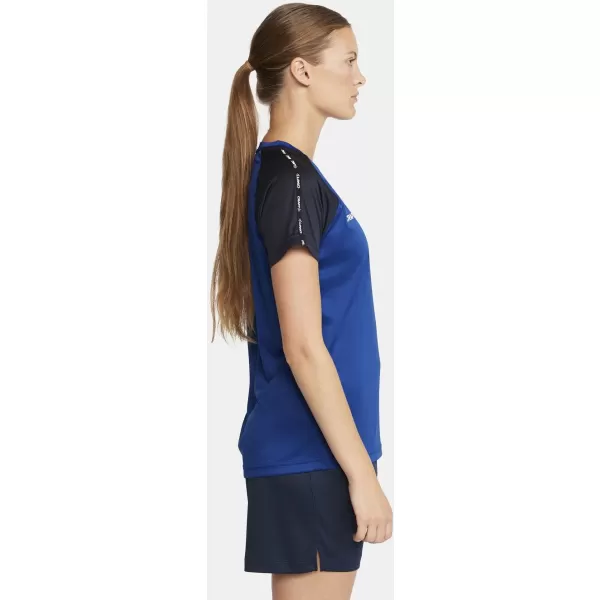  Dámské kontrastní sportovní tričko CRAFT TW Squad Go Contrast Jersey W KLUBOVÁ KOBALTOVÁ/NÁMOŘNÍ 