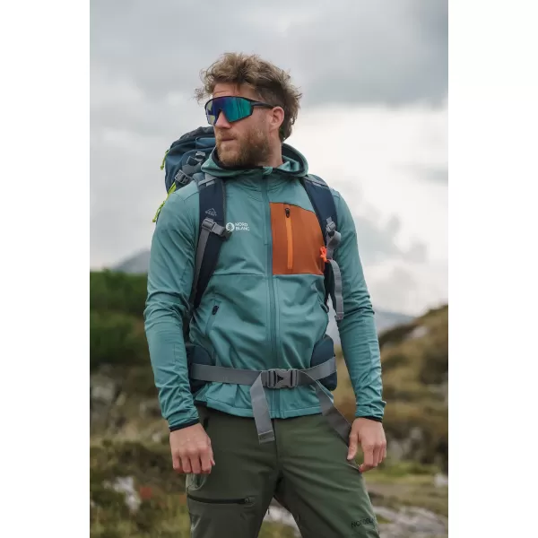  Pánská powerfleecová mikina NORDBLANC BRACKEN NBWFM8286 TMAVĚ ZELENÁ 