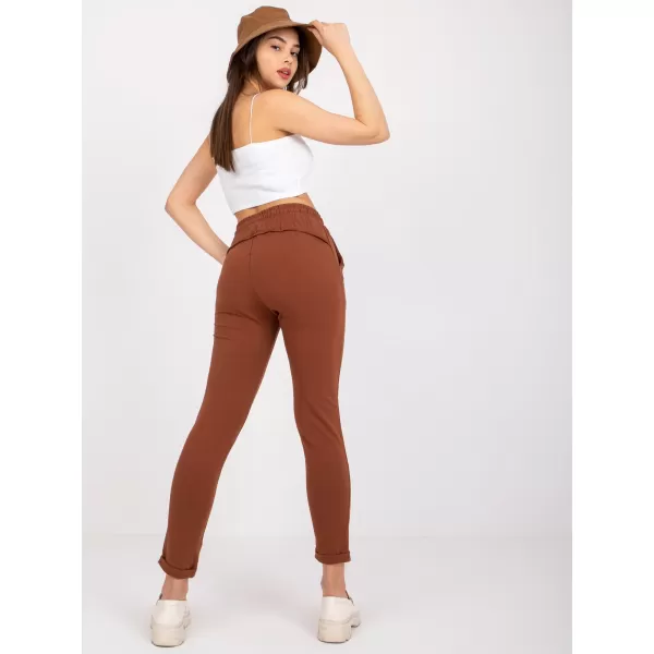  Dámské tepláky BASIC FEEL GOOD RV-DR-3589.07X DARK BROWN 