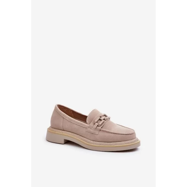  Dámské mokasíny S.BARSKI HX52-222 BEIGE 