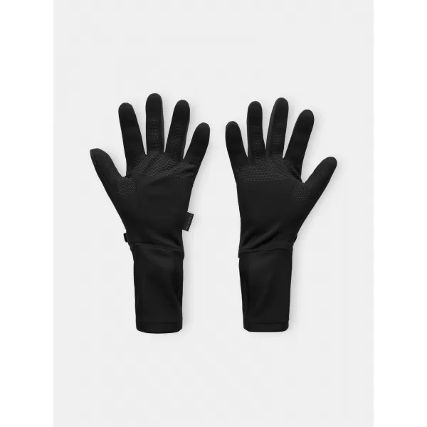  Pánské rukavice UNDER ARMOUR M'S STORM FLEECE RUN GLOVES 6000394-001 ČERNÁ 
