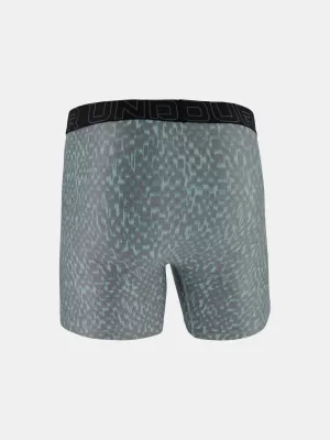 Pánské boxerky UNDER ARMOUR UA PERFORMANCE TECH - PRINT 6IN - 1PK 1383875-477 MODRÁ
