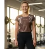 Dámské vánoční triko premium ALTISPORT VOJ/ALWVN10TR06 HNĚDÁ