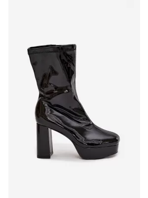 Dámské boty na podpatku BOTO CALVESSA 39545 BLACK