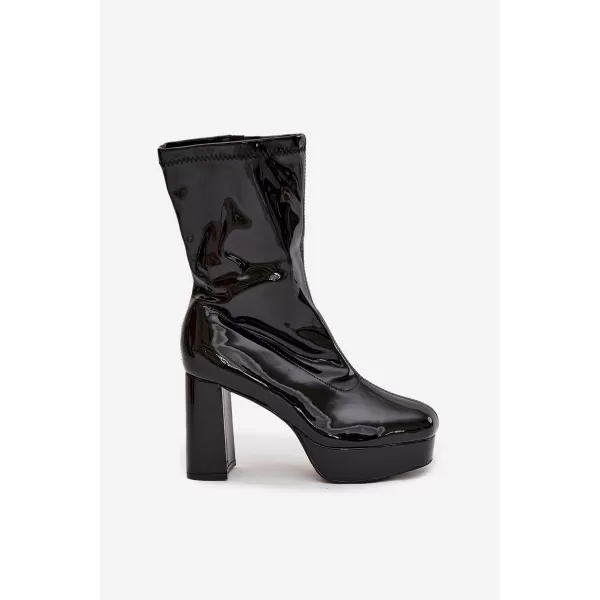  Dámské boty na podpatku BOTO CALVESSA 39545 BLACK 