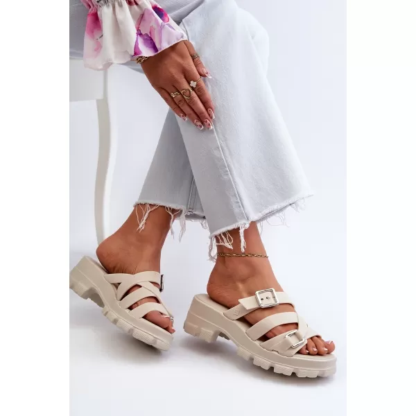  Dámské žabky ZAXY NN285042 BEIGE 