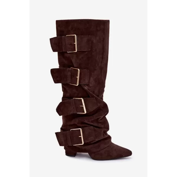  Dámské kozačky BOTO ISAVELLE 40940 BROWN 
