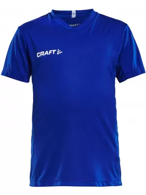 Dětské sportovní tričko s výstřihem do V CRAFT TW Squad Go Jersey Solid Jr KLUBOVÁ KOBALTOVÁ