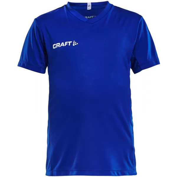  Dětské sportovní tričko s výstřihem do V CRAFT TW Squad Go Jersey Solid Jr KLUBOVÁ KOBALTOVÁ 