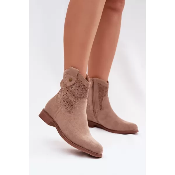  Dámské boty S.BARSKI HY61-8025 BEIGE 