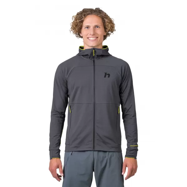  Pánská mikina HANNAH ETHAN HOODY BLACK OYSTER MEL 