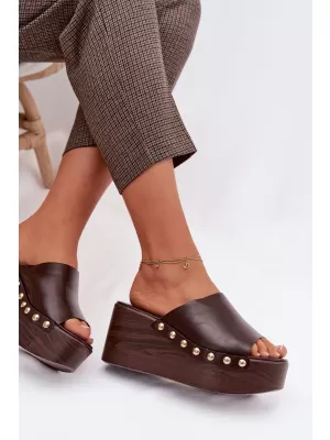 Dámské pantofle BOTO FARINELLE 41623 BROWN