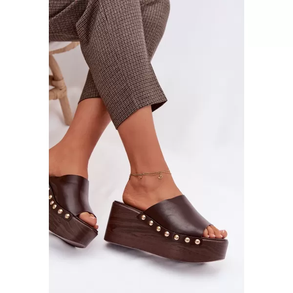  Dámské pantofle BOTO FARINELLE 41623 BROWN 