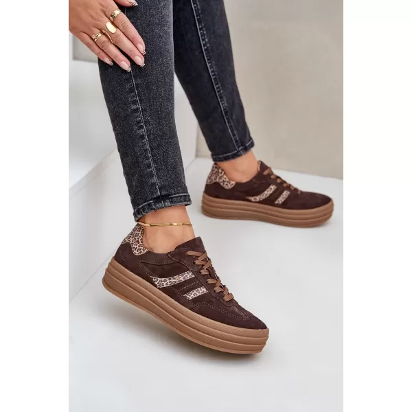  Dámské boty ZAZOO N1176 BROWN/BEIGE 