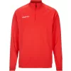 Pánská tréninková bunda s 1/4 zipem CRAFT TW Evolve 2.0 Half Zip M JASNĚ ČERVENÁ