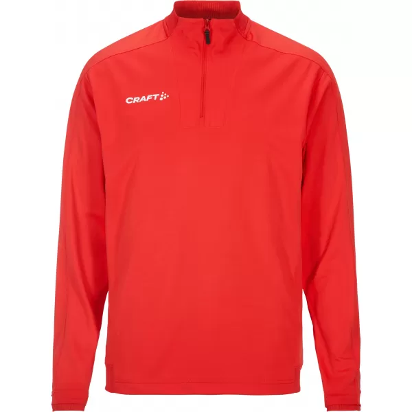  Pánská tréninková bunda s 1/4 zipem CRAFT TW Evolve 2.0 Half Zip M JASNĚ ČERVENÁ 