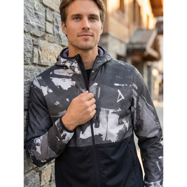  Pánská softshellová bunda premium ALTISPORT VOJ/ALM125JACK01 MASKAC/BLK 