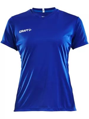 Dámské sportovní tričko s výstřihem do V CRAFT TW Squad Go Jersey Solid W KLUBOVÁ KOBALTOVÁ