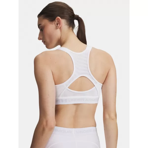 Dámská podprsenka UNDER ARMOUR HEATGEAR HIGH 6011152-100 BÍLÁ 