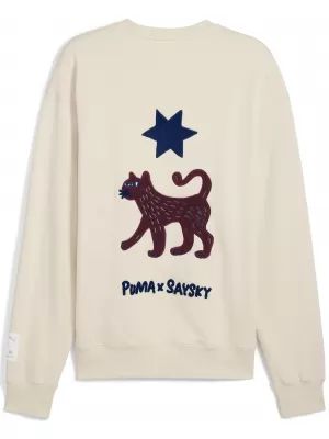 Pánská mikina PUMA UNISEX X SAYSKY LS KNIT 527557-87 ALPINE SNOW