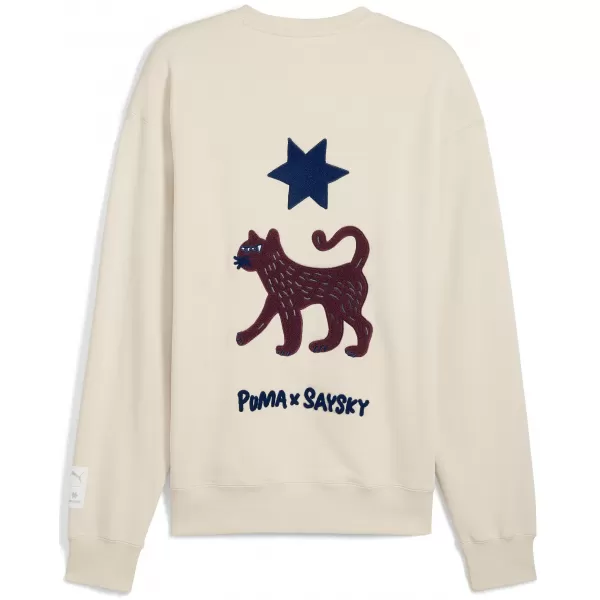  Pánská mikina PUMA UNISEX X SAYSKY LS KNIT 527557-87 ALPINE SNOW 