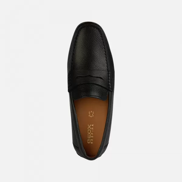  Pánské mokasíny GEOX KOSMOPOLIS + GRIP G002600 ČERNÁ 