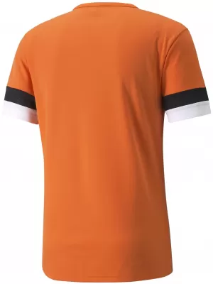 Pánské funkční triko PUMA TEAMRISE JERSEY 704932-08 GOLDEN POPPY/BLACK/WHITE