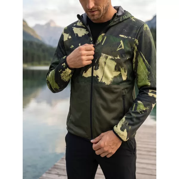  Pánská softshellová bunda premium ALTISPORT VOJ/ALM125JACK01 MASKAC/GRN 